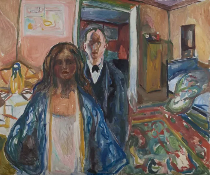 Framed Print : The Artist and his Model, 1919-1921