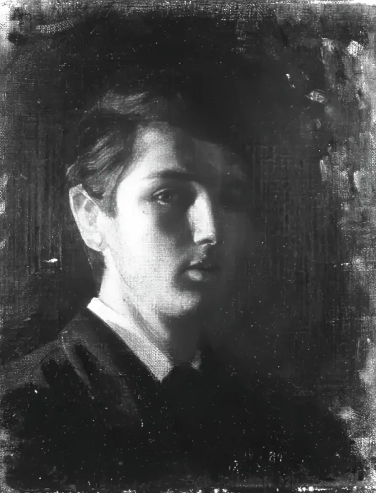 Framed Print : The Artist at Seventeen Years of Age, 1889. Creator: Robert Brough Framed Print : The Artist at Seventeen Years of Age, 1889. Creator: Robert Brough