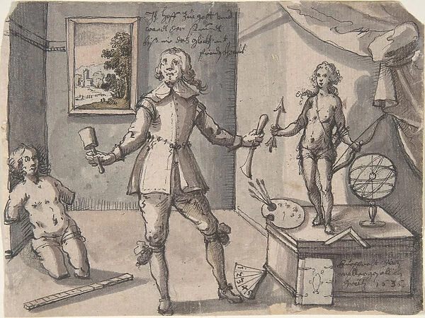 The Artist in His Studio, 1636. Creator: Ruprecht Bartz