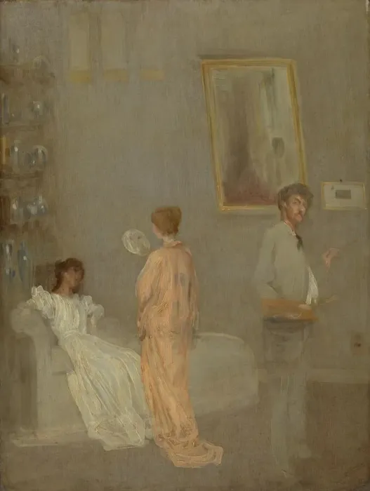 Framed Print : The Artist in His Studio, 1865 / 66 and 1895. Creator: James Abbott McNeill Whistler Framed Print : The Artist in His Studio, 1865 / 66 and 1895. Creator: James Abbott McNeill Whistler
