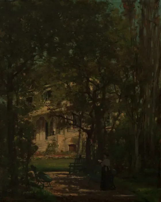 Framed Print : Artist's country house, c1880. Creator: Jean Alexandre Joseph Falguiere Framed Print : Artist's country house, c1880. Creator: Jean Alexandre Joseph Falguiere