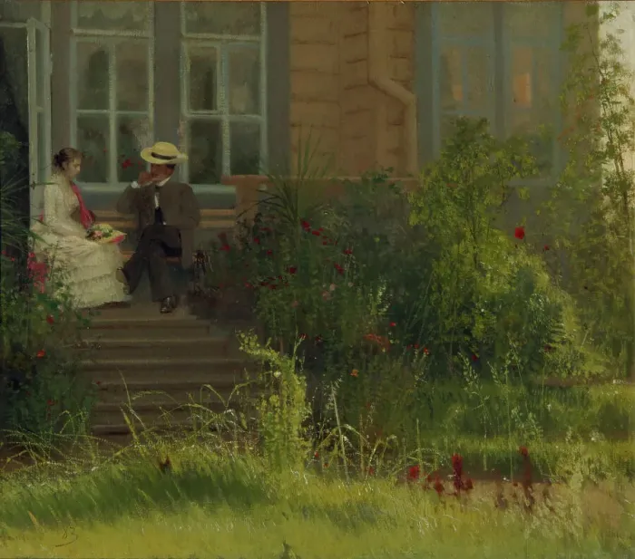 Framed Print : Artists Dacha at Siverskaya, 1883. Artist: Kramskoi, Ivan Nikolayevich (1837-1887) Framed Print : Artists Dacha at Siverskaya, 1883. Artist: Kramskoi, Ivan Nikolayevich (1837-1887)
