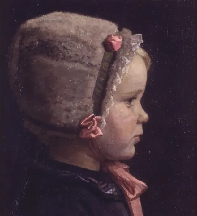 Framed Print : The artist's daughter as a little girl, 1912. Creator: Einar Hein Framed Print : The artist's daughter as a little girl, 1912. Creator: Einar Hein