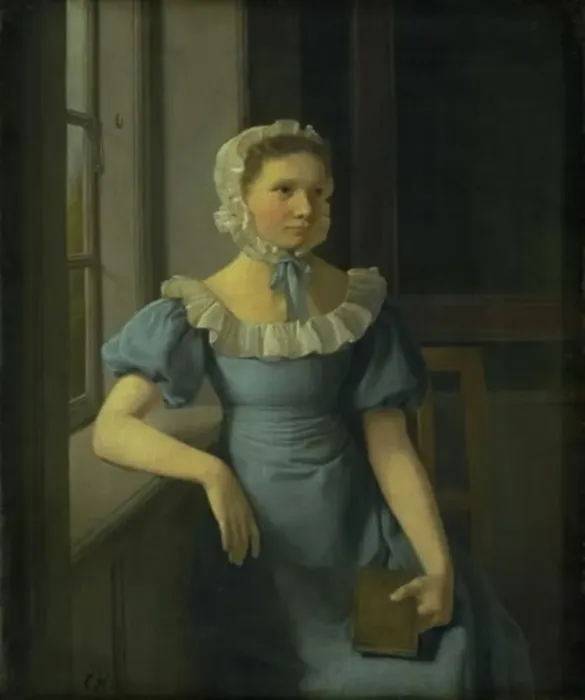 Framed Print : The Artist's Eldest Sister, 1825. Creator: Constantin Hansen Framed Print : The Artist's Eldest Sister, 1825. Creator: Constantin Hansen