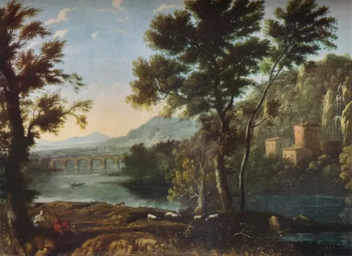 Framed Print : The Artists Favourite Mill, c1648 (1931). Artist: Claude Lorrain Framed Print : The Artists Favourite Mill, c1648 (1931). Artist: Claude Lorrain
