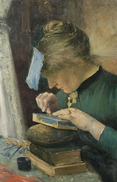 The Artist's Fiancée, 1885. Creator: Karl Nordström