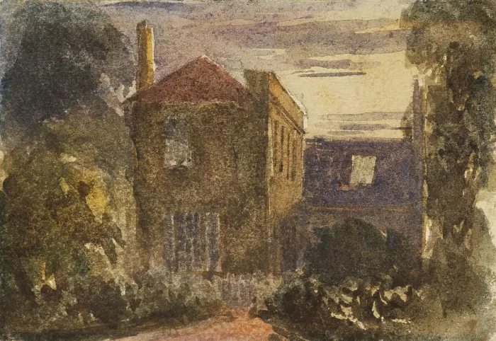 Framed Print : The Artist's Home at Harborne, c1840s. Creator: David Cox the Elder Framed Print : The Artist's Home at Harborne, c1840s. Creator: David Cox the Elder