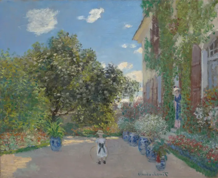Framed Print : The Artists House at Argenteuil, 1873. Creator: Claude Monet Framed Print : The Artists House at Argenteuil, 1873. Creator: Claude Monet