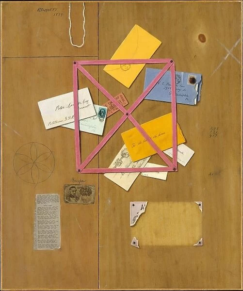 The Artists Letter Rack, 1879. Creator: William Michael Harnett