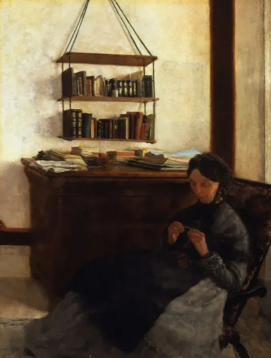 Framed Print : The Artists Mother, 1877. Artist: Eysen, Louis (1843-1899) Framed Print : The Artists Mother, 1877. Artist: Eysen, Louis (1843-1899)