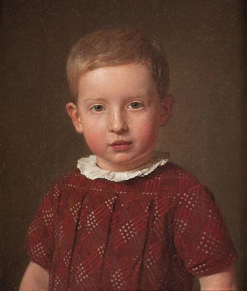 The artist's nephew, the author and the principal Johan Jacob Krohn as a child, 1846. Creator: Christen Kobke