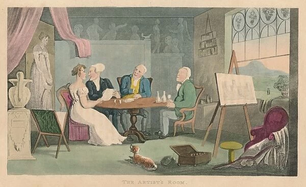 The Artists Room, 1820. Artist: Thomas Rowlandson