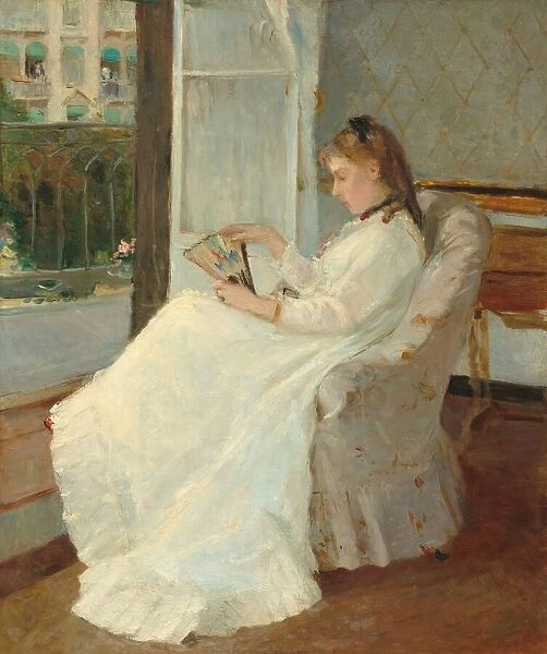 The Artist's Sister at a Window, 1869. Creator: Berthe Morisot