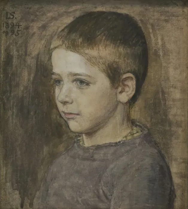Framed Print : The artist's son, Peter, 1894-1895. Creator: Joakim Skovgaard Framed Print : The artist's son, Peter, 1894-1895. Creator: Joakim Skovgaard