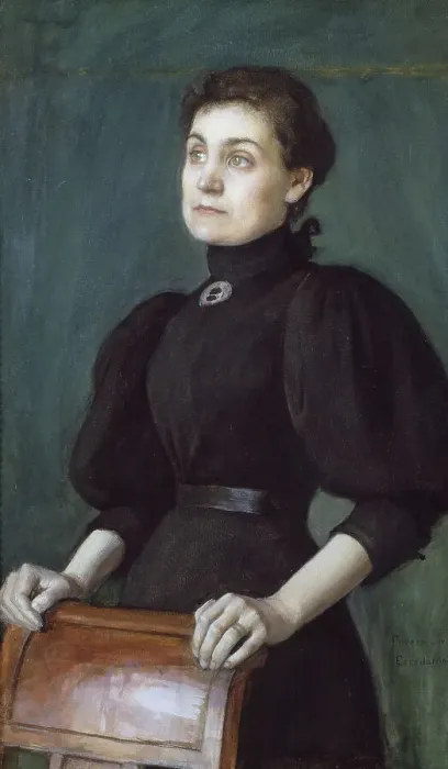 Framed Print : The Artist's Wife, 1895. Creator: Eero Jarnefelt Framed Print : The Artist's Wife, 1895. Creator: Eero Jarnefelt
