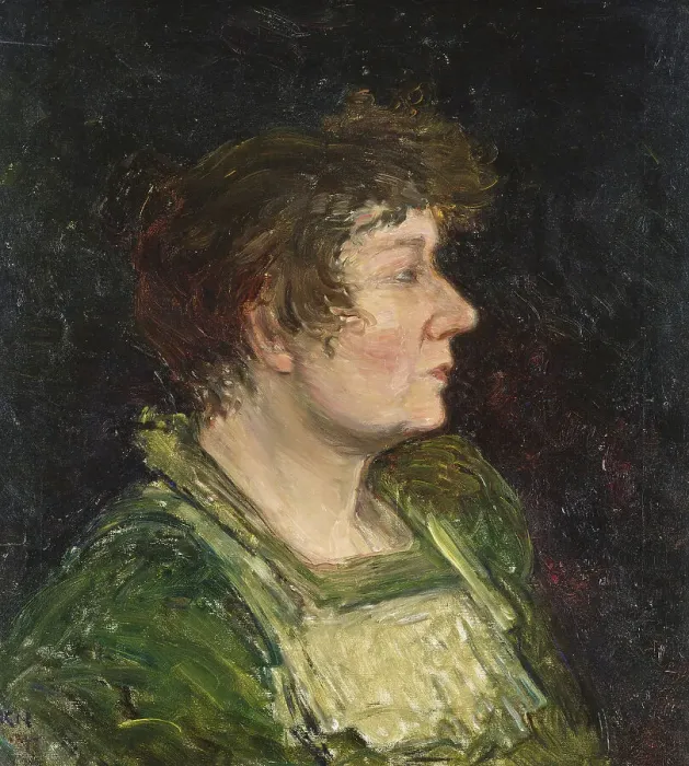 Framed Print : The Artist's Wife, 1898. Creator: Karl Nordström Framed Print : The Artist's Wife, 1898. Creator: Karl Nordström