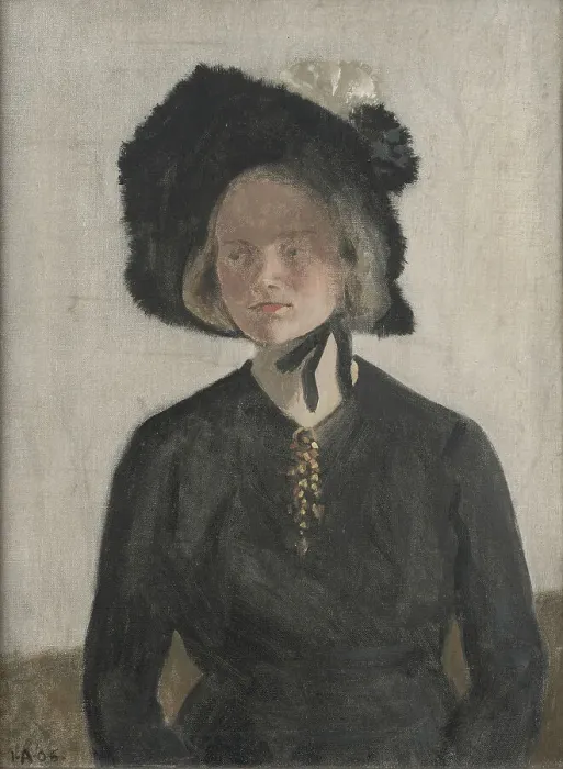 Framed Print : The Artist's Wife, Eva, 1906. Creator: Ivar Arosenius Framed Print : The Artist's Wife, Eva, 1906. Creator: Ivar Arosenius