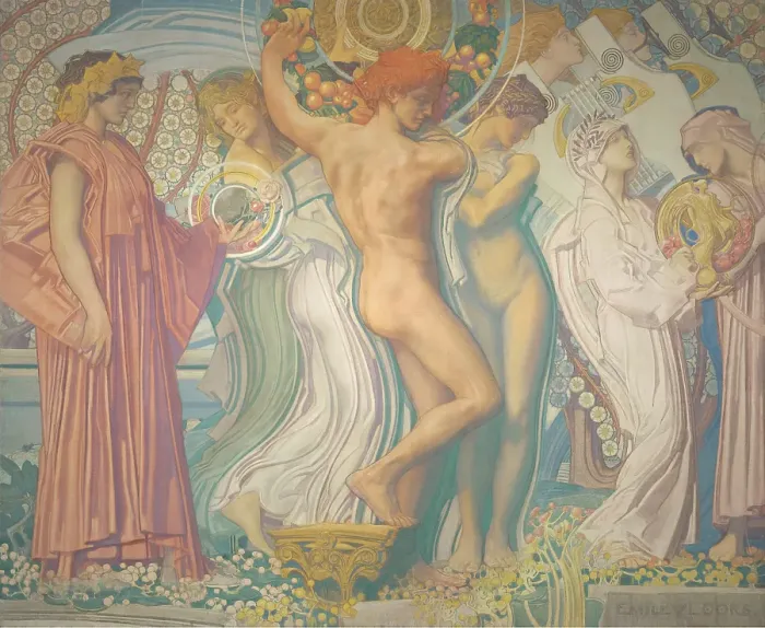 Framed Print : Arts, c1900s. Creator: Emile Vloors Framed Print : Arts, c1900s. Creator: Emile Vloors