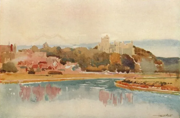 Framed Print : Arundel Castle, c1877-1924, (1924). Artist: Francis Job Short Framed Print : Arundel Castle, c1877-1924, (1924). Artist: Francis Job Short