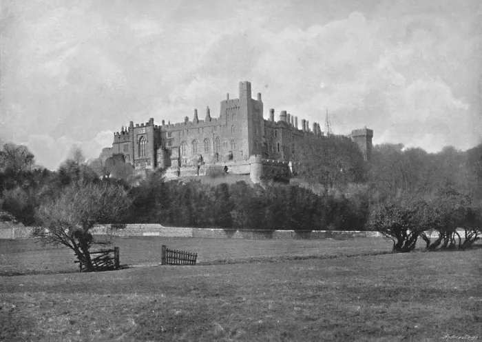 Framed Print : Arundel Castle, c1896. Artist: J White Framed Print : Arundel Castle, c1896. Artist: J White