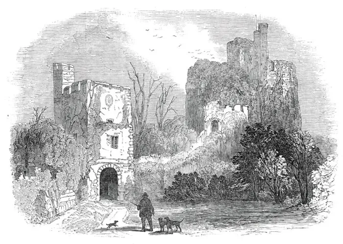Framed Print : Arundel Castle - the Keep and Norman Gateway, 1845. Creator: Unknown Framed Print : Arundel Castle - the Keep and Norman Gateway, 1845. Creator: Unknown