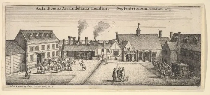 Framed Print : Arundel House from the North, 1646. Creator: Wenceslaus Hollar Framed Print : Arundel House from the North, 1646. Creator: Wenceslaus Hollar