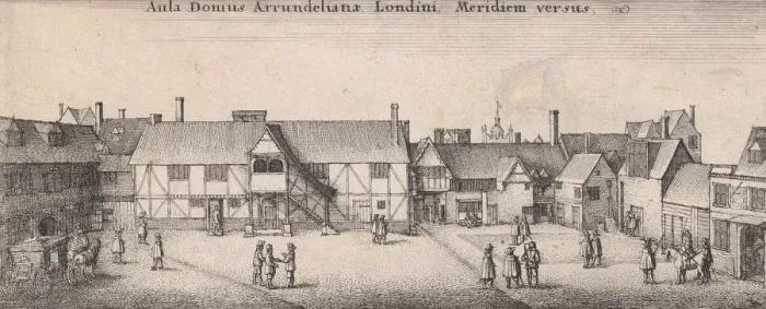 Framed Print : Arundel House from the South, 1646. 1646. Creator: Wenceslaus Hollar Framed Print : Arundel House from the South, 1646. 1646. Creator: Wenceslaus Hollar