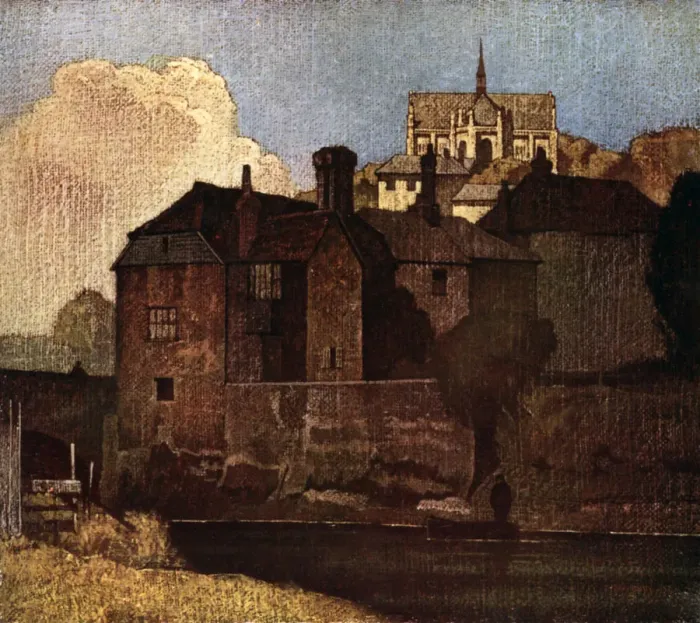 Framed Print : Arundel, West Sussex, 1926. Artist: Bertram Nicholls Framed Print : Arundel, West Sussex, 1926. Artist: Bertram Nicholls