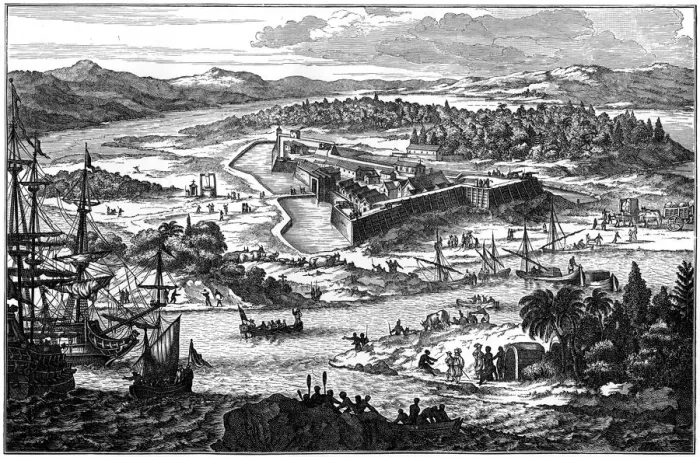 Framed Print : Arx Carolina, the ancient fortified settlement at Charleston, South Carolina, c1673 (1901) Framed Print : Arx Carolina, the ancient fortified settlement at Charleston, South Carolina, c1673 (1901)