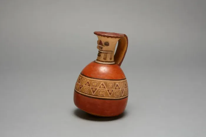 Framed Print : Aryballos with Modeled and Painted Face on Neck of Vessel, A. D. 1200 / 1450 Framed Print : Aryballos with Modeled and Painted Face on Neck of Vessel, A. D. 1200 / 1450