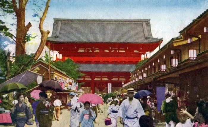 Framed Print : The Asakusa Kannon temple, Tokyo, Japan, 20th century(?) Framed Print : The Asakusa Kannon temple, Tokyo, Japan, 20th century(?)