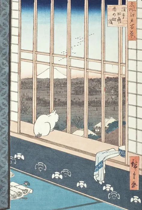 Framed Print : Asakusa Rice Fields and Festival of Torinomachi, 1857. Creator: Ando Hiroshige