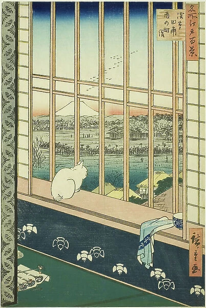 Asakusa Rice Fields and Torinomachi Festival (Asakusa tanbo Torinomachi mode)... 1857. Creator: Ando Hiroshige