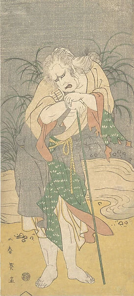 Asao Tamejuro as a Gray-Haired Old Man in Tattered Garments, ca. 1789