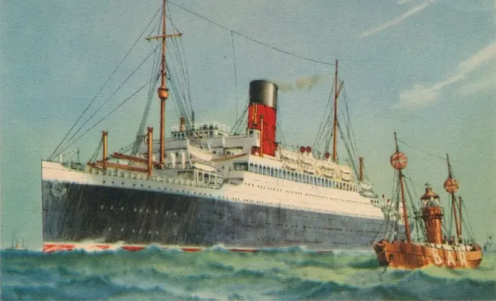 Framed Print : Ascania, Cunard White Star, 1920s Framed Print : Ascania, Cunard White Star, 1920s