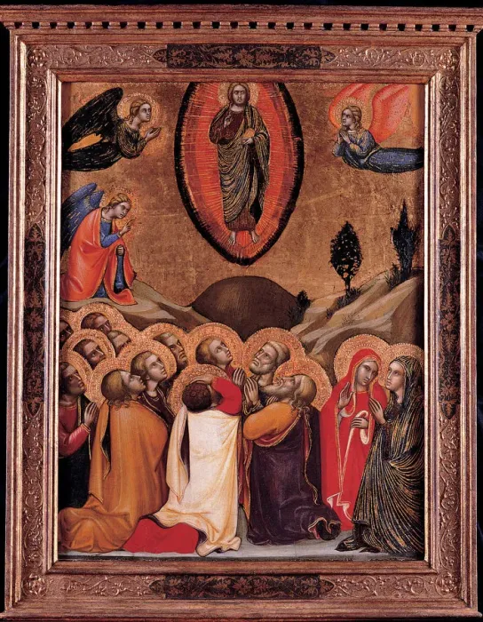 Framed Print : The Ascension, 1374. Artist: Barnaba da Modena (c. 1328 ? c. 1386) Framed Print : The Ascension, 1374. Artist: Barnaba da Modena (c. 1328 ? c. 1386)