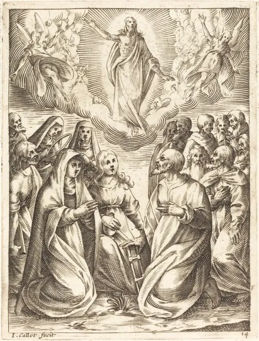 Framed Print : The Ascension, 1608 / 1611. Creator: Jacques Callot Framed Print : The Ascension, 1608 / 1611. Creator: Jacques Callot