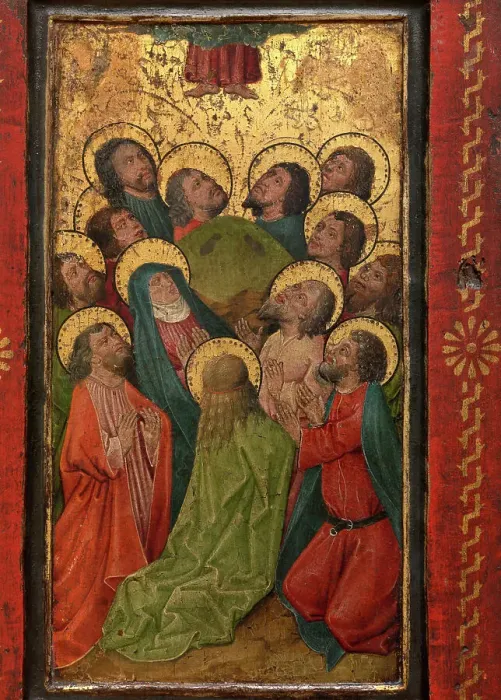 Framed Print : The Ascension, 16th century. Creator: Anon Framed Print : The Ascension, 16th century. Creator: Anon