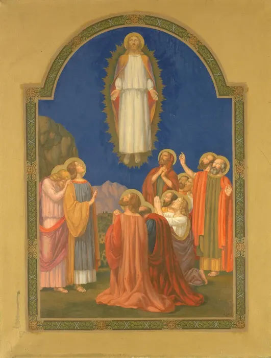 Framed Print : The Ascension, 1915-1925. Creator: H. Siddons Mowbray Framed Print : The Ascension, 1915-1925. Creator: H. Siddons Mowbray