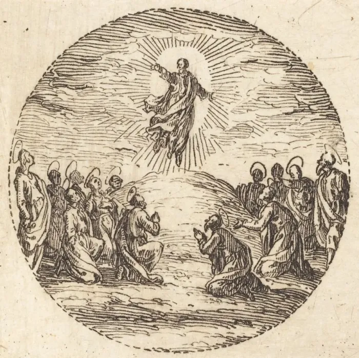 Framed Print : The Ascension, c. 1631. Creator: Jacques Callot Framed Print : The Ascension, c. 1631. Creator: Jacques Callot