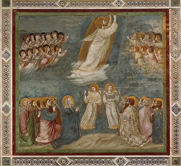 The Ascension of Christ (From the cycles of The Life of Christ), 1304-1306. Creator: Giotto di Bondone (1266-1377)