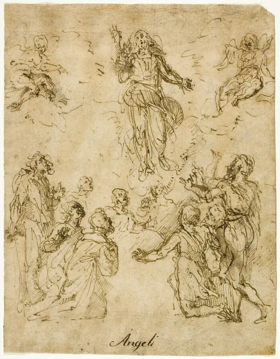 Framed Print : Ascension of Christ, n.d. Creator: Giulio Cesare Angeli Framed Print : Ascension of Christ, n.d. Creator: Giulio Cesare Angeli