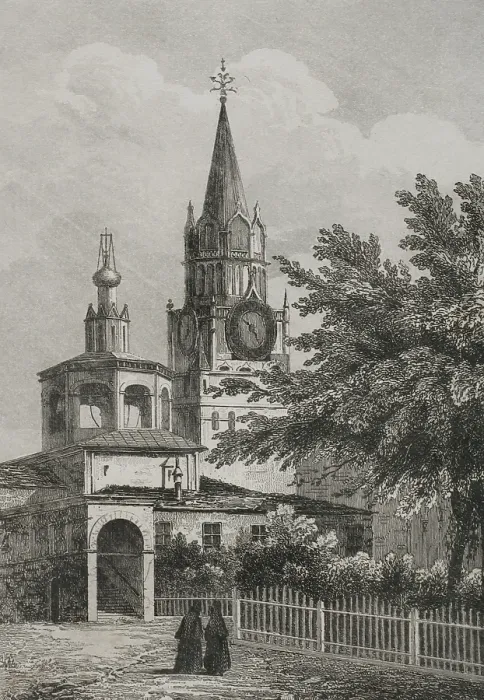 Framed Print : The Ascension Convent, Moscow, Russia, 1839. Creator: Augustin Francois Lemaitre Framed Print : The Ascension Convent, Moscow, Russia, 1839. Creator: Augustin Francois Lemaitre