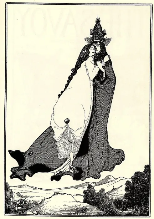 Framed Print : The Ascension of Saint Rose of Lima. Artist: Beardsley, Aubrey (1872?1898) Framed Print : The Ascension of Saint Rose of Lima. Artist: Beardsley, Aubrey (1872?1898)