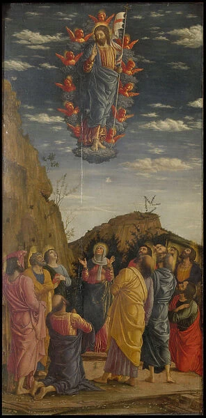 The Ascension (Trittico degli uffizi (Uffizi Tryptich), left panel), ca 1463-1464. Artist: Mantegna, Andrea (1431-1506)