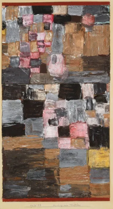 Framed Print : Ascent of a Little Town, 1930. Creator: Klee, Paul (1879-1940) Framed Print : Ascent of a Little Town, 1930. Creator: Klee, Paul (1879-1940)