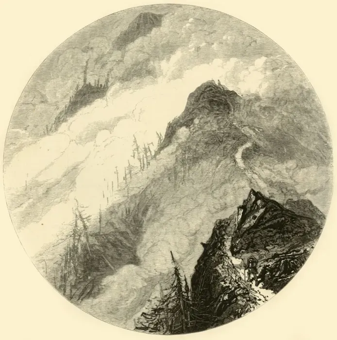 Framed Print : Ascent of Whiteface, 1874. Creator: Harry Fenn Framed Print : Ascent of Whiteface, 1874. Creator: Harry Fenn