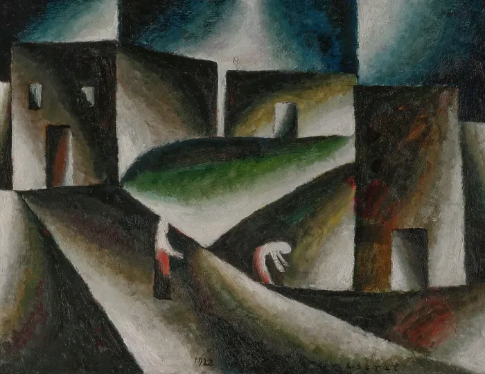 Framed Print : Ascetic Landscape II, 1922. Creator: Segal, Arthur (1875-1944) Framed Print : Ascetic Landscape II, 1922. Creator: Segal, Arthur (1875-1944)