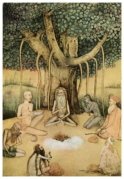 Asceticism: a group of Mughal ascetics, (1956)