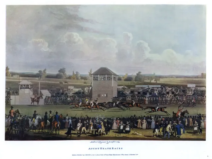 Framed Print : Ascot Heath Races. Artist: James Pollard Framed Print : Ascot Heath Races. Artist: James Pollard